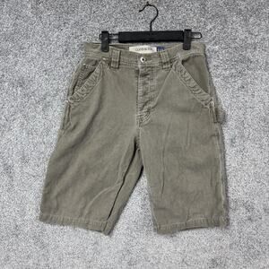 Vintage Y2K Gap Contractor Corduroy Shorts 28 Utility Streetwear Hipster Hip Hop
